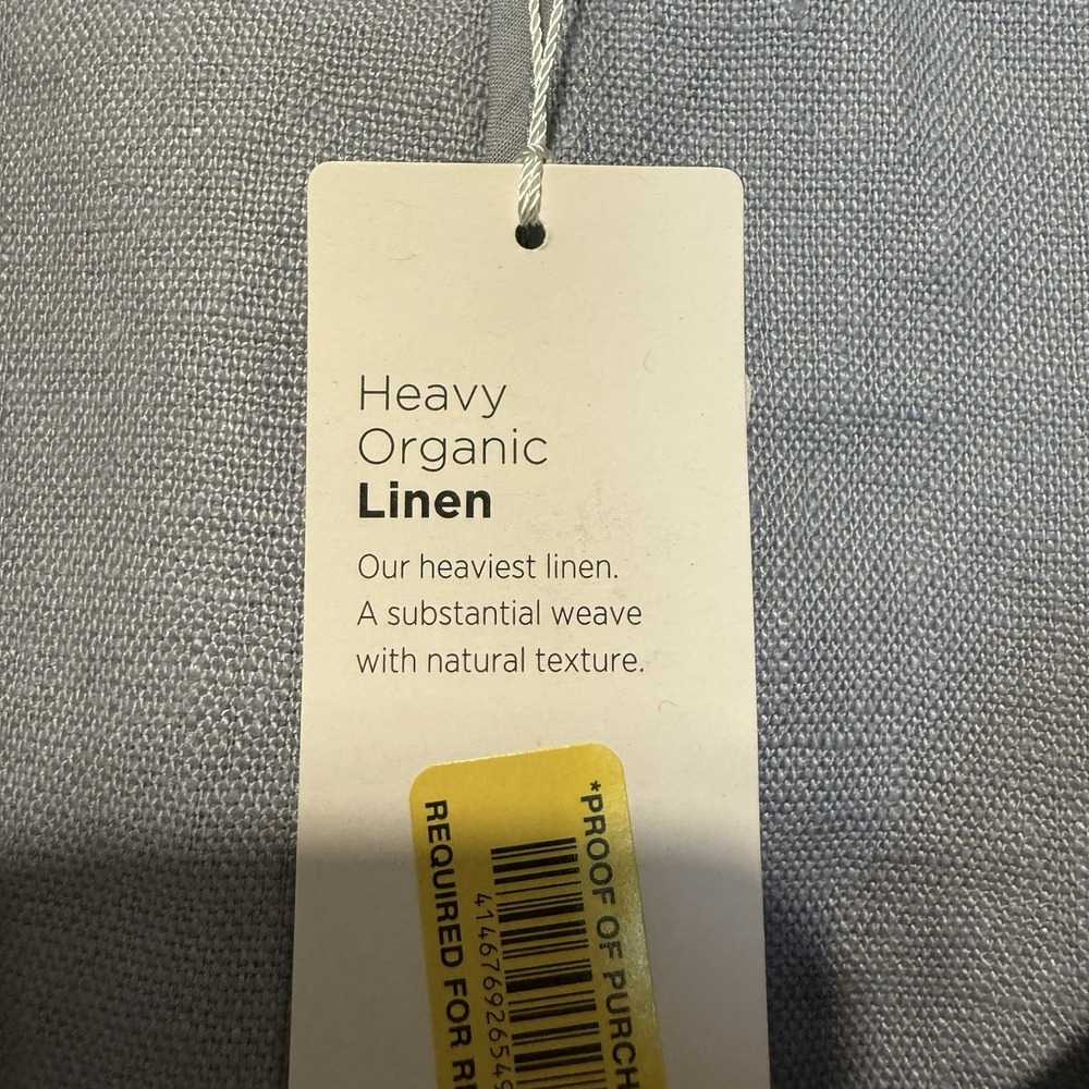 Eileen Fisher Lt. Blue Organic Linen Draped Open Front Jacket~S/P NWT - Picture 4 of 6